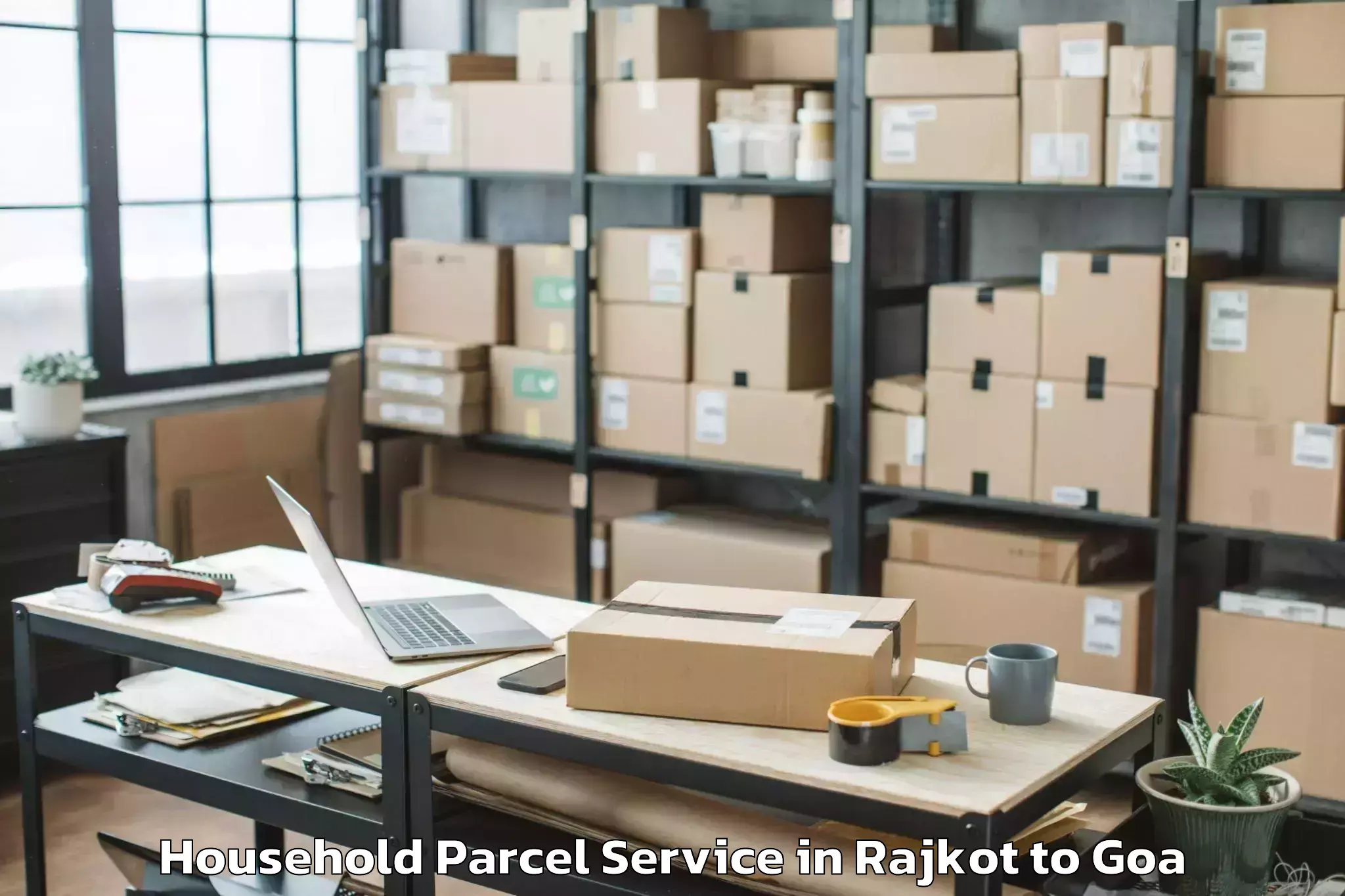 Book Rajkot to Candolim Household Parcel